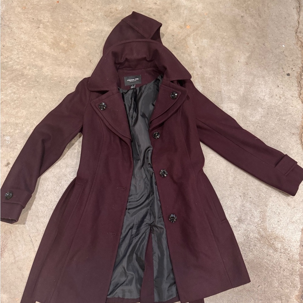 London Fog Women's Burgundy Coat